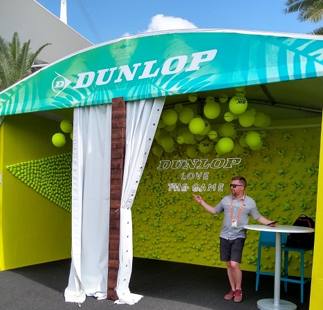 Stand Dunlop en el Miami Open