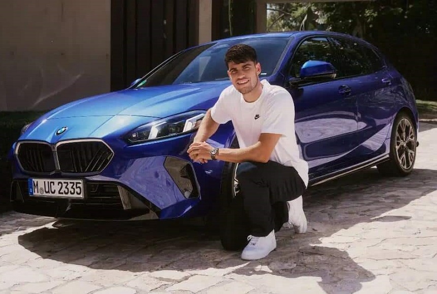 Alcaraz y su BMW Alcaraz y su BMW